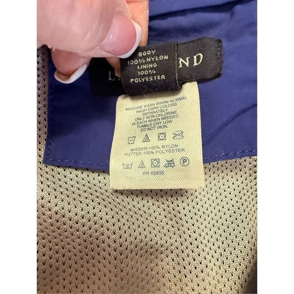 Lands' End Men's Size Large 36/38 Swim Trunks Lined Blue Drawstring